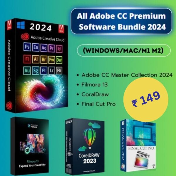 All Adobe CC Premium Software Bundle 2024